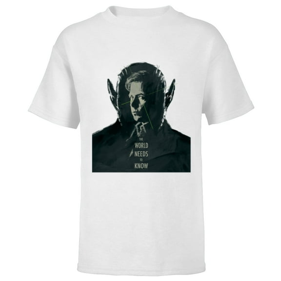 Marvel Studios Secret Invasion The World Needs to Know Talos - Short Sleeve T-Shirt for Kids - Customized-White