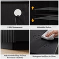 thumbnail image 6 of GUNAITO Fluted TV Stand for TVs up to 70", Home Entertainment Center with Storage for Living Room, Black, 6 of 12