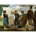 thumbnail image 2 of Manet, Edouard 24x19 Gold Ornate Wood Framed with Double Matting Museum Art Print Titled - The Old Musician, 2 of 4