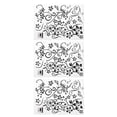 thumbnail image 1 of Juego de pegatinas de pared Sincero flores y mariposas negras 3 piezas, 1 of 10