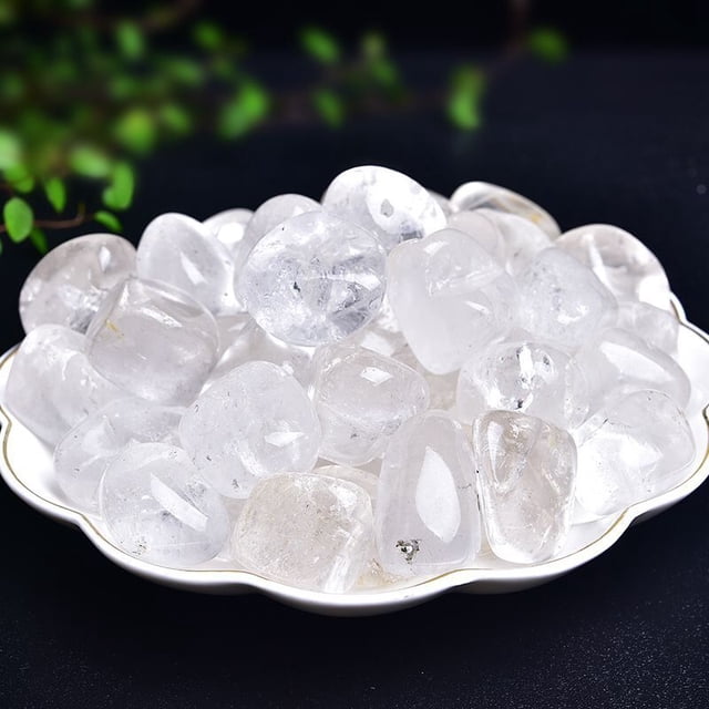 Xiao Hua 2 piezas de piedra de pulido de piedra natural blanca cruda, accesorio de bricolaje hecho a mano de piedra natural, planta en maceta, piedra de decoración de pecera 20-30 mm