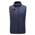 thumbnail image 4 of REORIAFEE Heating Vest Unisex Outdoor Warm with 2 Heating Zones Electric Heated Coat without Power Bank USB Rechargeable Washable Fishing Waistcoat Navy XXXL, 4 of 7