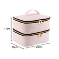 thumbnail image 7 of Nail Polish Carrying Case for Nail Polish and Manicure Set Nail Lamp Perfume Pink, 7 of 7