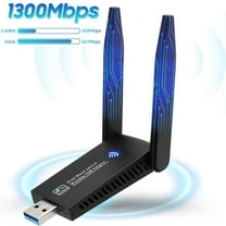 Jous USB Wi-Fi Adapter for Pc 1300Mbps USB 3.0, 867Mbps on 5GHz / 400Mbps on 2.4GHz Dual-band