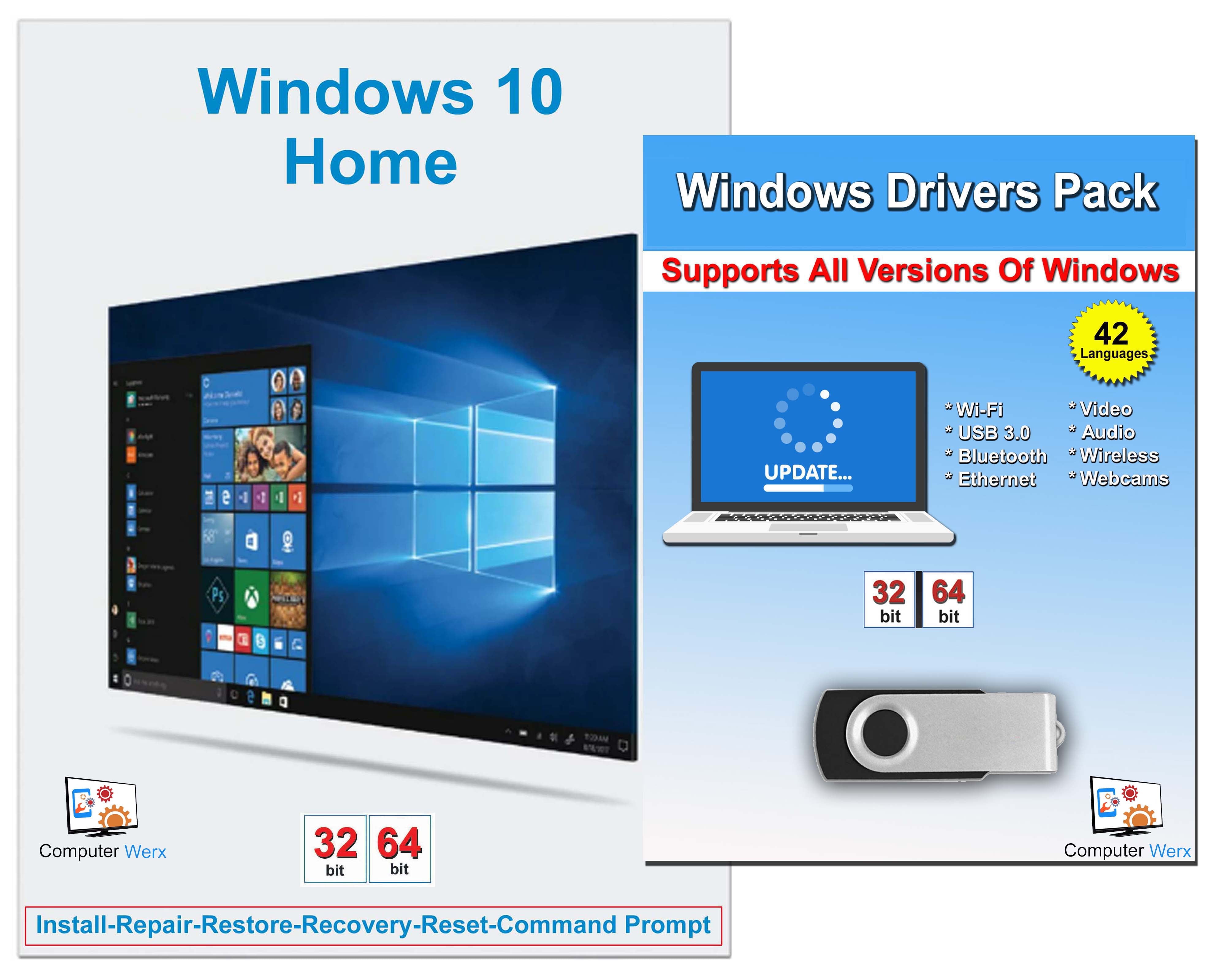 Windows 10 Home 64 bit OEM DVD - English - Full Product with