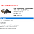 thumbnail image 2 of Brake Master Cylinder - Compatible with 1957 - 1959 Dodge D200 Pickup 1958, 2 of 2