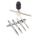 thumbnail image 3 of 6Pcs T Type Tap Wrench Set T Handle HSS Hand Tool for Auto Mechanical Maintenance M3‑8, 3 of 13