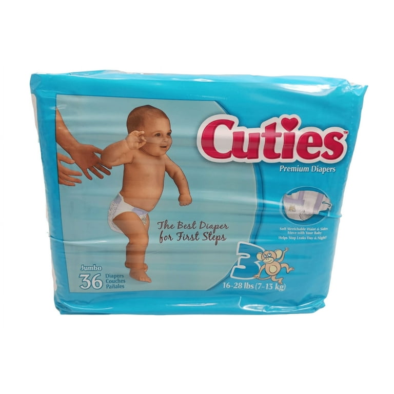 Premium Jumbo Diapers, Size 3, 16 lbs to 28 lbs, 144/Carton Premium Jumbo Diapers, Size 3, 16 lbs to 28 lbs, 144/Carton