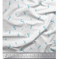 thumbnail image 1 of Soimoi Georgette Viscose Fabric Brush Stroke & Cactus Tree Printed Fabric 1 Yard 42 Inch Wide, 1 of 1