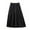 A-Black970, variant on Women's Elastic Waist Drawstring A-Line Skirt Urban Streetwear Flowy Relaxed Midi Skirt