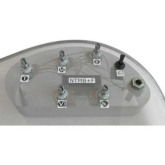 Bartolini HR-5.4AP/918 3-Band NTMB F Preamp, 5 Pots, 1 Toggle