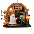 thumbnail image 2 of Halloween Hanging Ornaments Set Spooky Cute Ghost Scene Decor for Home Tree Shelf Holiday Party Decoration, 2 of 2