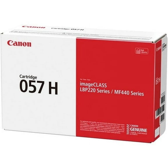 Canon 057 Original High Yield Laser Toner Cartridge - Black - 1 Each - 10000 Pages | Bundle of 2 Each