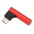 thumbnail image 4 of USB C To 3.5mm Sound Adapter, Aluminum Alloy Support 32bit 384KHz Type C To 3.5mm Adapter  For Headphone Red, 4 of 8