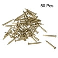 thumbnail image 3 of Uxcell 50pcs Clavos Pequeños de Latón para Bricolaje, Imágenes, Cajas de Madera, Accesorios para el Hogar 1.2x12mm, 3 of 5