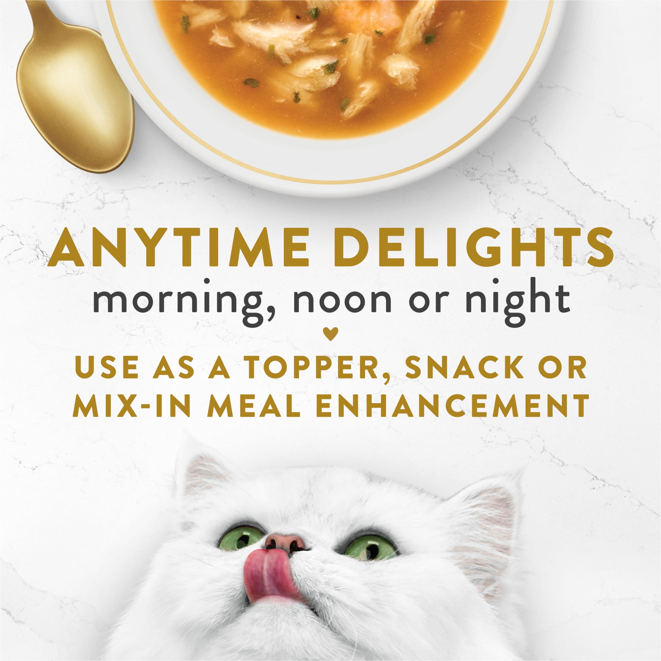 Purina Fancy Feast Broths Shrimp Seafood Bisque Wet Cat Food, 1.4 oz Pouch