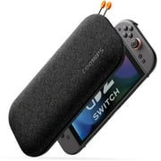 COOWPS Switch 2 Case for Nintendo Switch 2 (2025), Soft Lining Travel Storage Case with 8 Game Card Slots, Odorless Felt Ultra Hard Shell Military Grade Protection, Dark Grey
