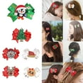 thumbnail image 4 of Minnieouse Niñas Navidad Bowknot Horquilla Tocado Pinza para el cabello Adornos encantadores para niños Adultos Fotografía Pros Ropa, zapatos y accesorios Miscelánea 10#caramelo Minnieouse JR0802-10, 4 of 6