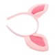 thumbnail image 4 of Pink Animal Ears Headband for Women Lightweight Fabric Iron Plastic One Size Fits Most, 4 of 5
