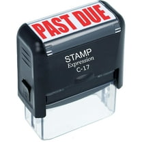 StampExpression - Past Due Office Self Inking Rubber Stamp, Red Ink (A-5115)