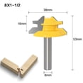 thumbnail image 1 of 3-Piece Woodworking Router Bit Set with 8-Handle Design, 45-Degree Mortise & Tenon Cutters for Precise Joints, Durable High-Quality Material, Versatile for Wood, Beginner-Friendly for Efficient, 1 of 6
