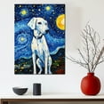 thumbnail image 3 of Dalmatian Dog Art Starry Night Paintings Van Gogh - Inspired Canvas - Contemporary Abstract Modern Dog Wall Décor - Dog Painting Canvas Canvas, 3 of 4