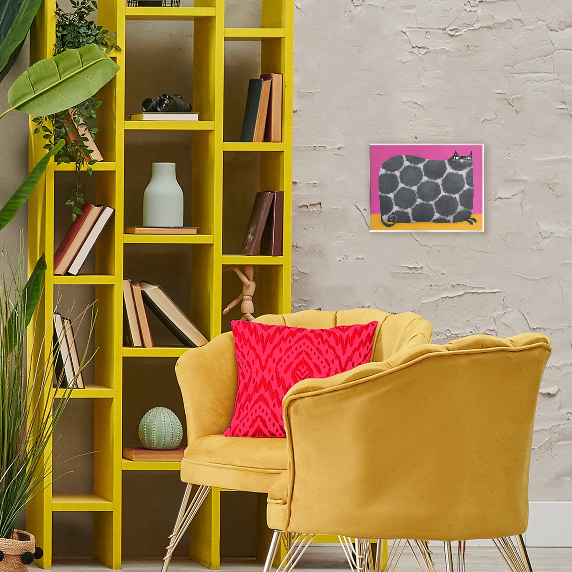 Stupell Industries Big Spots on Cat Wall Plaque Art, design by Gabriela Avila