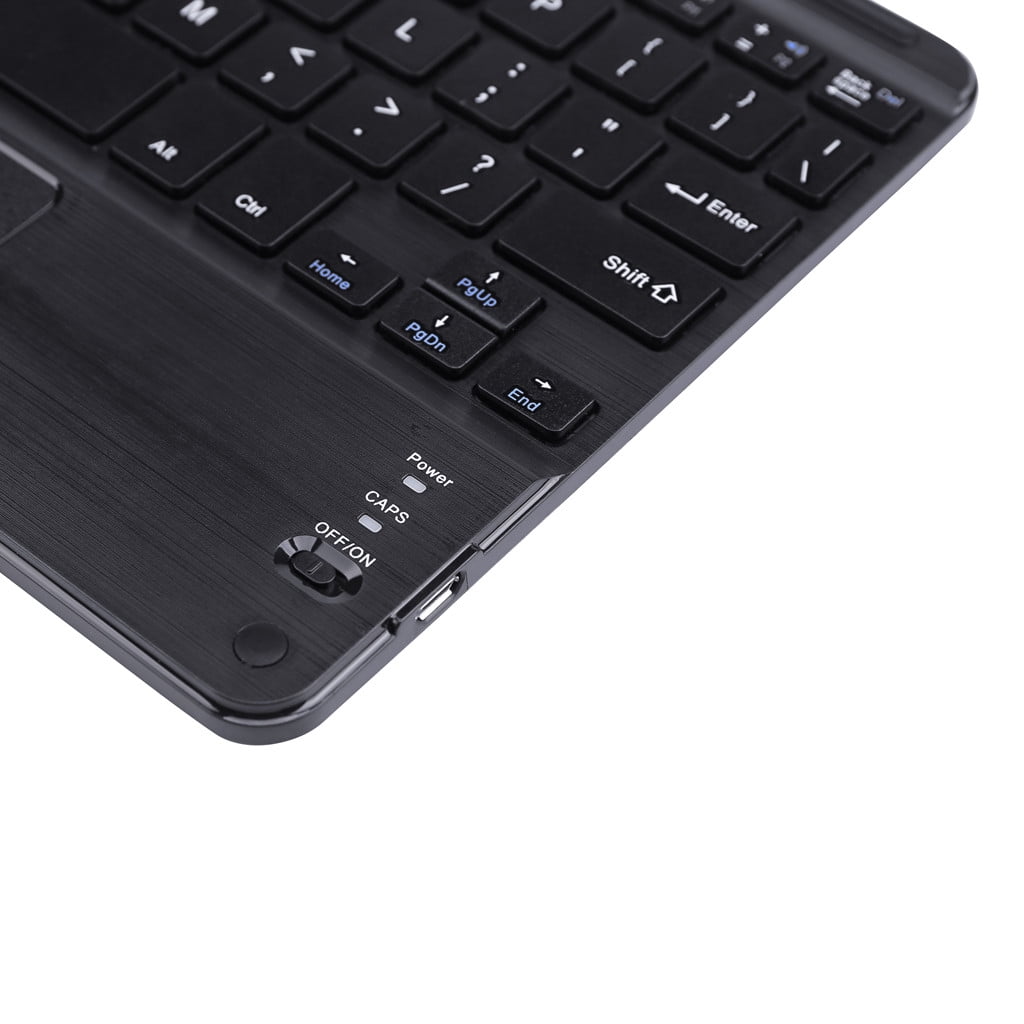 9-Inch Wireless Bluetooth Keyboard with Touchpad, Compact Small Tablet Keyboard for iPad Android Tablets Smartphones Laptops, Portable Slim Design for Travel Home Office.