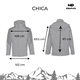 thumbnail image 3 of Chamarra Impermeable Ligera Color Gris Talla Chica, 3 of 9