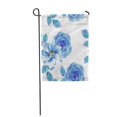 thumbnail image 1 of POGLIP Floral Watercolor Roses Pattern for Pages Save The Date Garden Flag Decorative Flag House Banner 12x18 inch, 1 of 1
