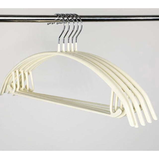 BRILLAR Perchero semicircular de plástico templado sin marca, percha elegante y resistente para abrigos, chaquetas y sombreros, antideslizante, no puede permitirse una bolsa gruesa, color be