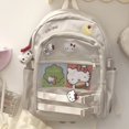 thumbnail image 1 of Mochila de Hello Kitty, bolso de hombro de pomppurin de Anime, Kawaii Bad badtz-maru, mochila escolar de gran capacidad, regalo para estudiantes y niñas Fivean unisex, 1 of 2