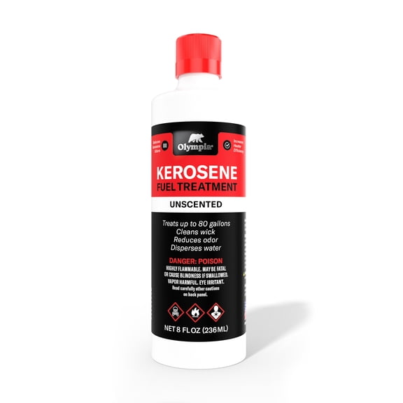 Olympia Kerosene Fuel Additive 8 fl oz - Moisture Absorption & Odor Reduction for Indoor Wick Heaters