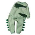 thumbnail image 6 of Esaierr Kids Baby Boys Fleece Sweatshirt Outfits Cartoon Styling Warm Pullover Sweatsuit Tops Jogger Pants Two-Piece Set Fall Winter Tracksuit Clothing 2-8 Years, 6 of 9