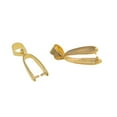 thumbnail image 3 of GUOOL 20pcs DIY Clamp Clasp Findings Under Caution Connector Pendants Handmade Bail gold, 3 of 9