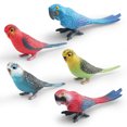 thumbnail image 3 of Set de figuras realistas con forma de loro y periquito, 5 unidades, decoración infantil, 3 of 3