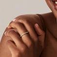 thumbnail image 4 of SFTING Wedding Band 925 Sterling Silver Stackable Half-Eternity Rings for Women Gold Size 9, 4 of 8