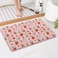 thumbnail image 4 of Pink Cow Strawberry Pattern Bathroom Rugs Mat,Non Slip Microfiber Bathroom Rug,Rubber Backing,Soft Bathroom Mats for Bathroom Floor,Tub and Shower,17x27in(43x68cm), 4 of 5