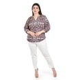 thumbnail image 4 of Blusa con estampado bohemio Roman Fashion /Tallas Extras, 123 (Rojo) rojo 40, 4 of 5