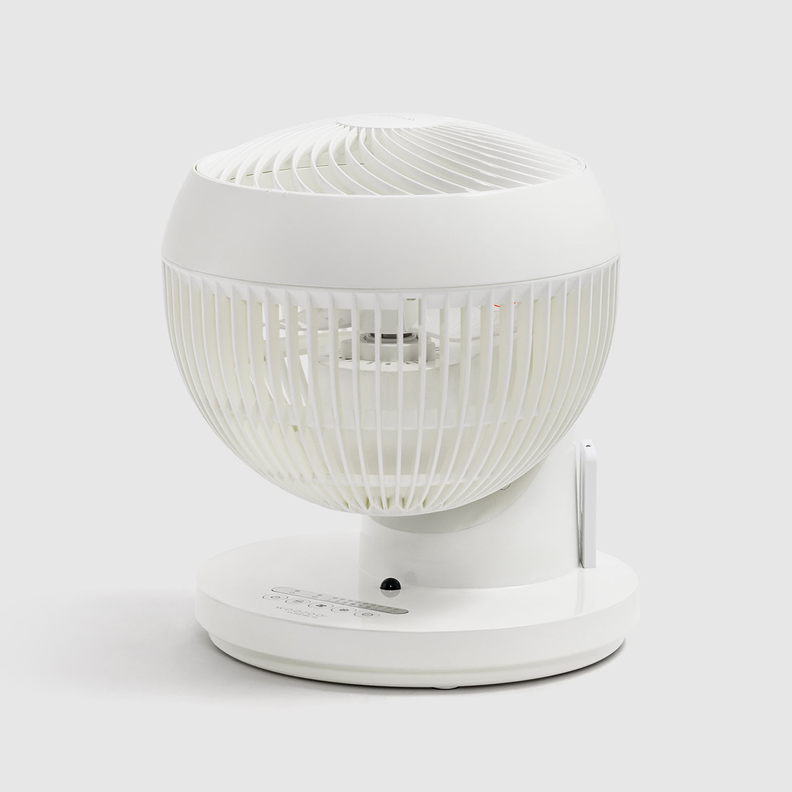 IRIS WOOZOO 360° Oscillating Fan with Remote & Timer, 3 Speed Settings, White