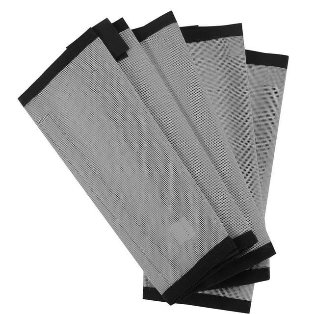 Greeniant 4 unids/set suministros de equipo para caballos cubierta de mosquitera transpirable para montar fácilmente equipo ecuestre Ropa para mascotas Gris