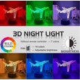 thumbnail image 5 of XYC Night Light 16 Color Acrylic 3D Illusion Baby Light Airplane for Kids Child Boy Bedroom Colorful Bedside Table Lamp Plane Gift 7F, 5 of 5