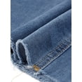 thumbnail image 5 of INSPIRE CHIC Casual Denim Maxi Skirt for Womens High Waisted Flared Panel Long Jean Skirts S Blue, 5 of 6
