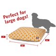thumbnail image 3 of Majestic Pet | Links Shredded Memory Foam Rectangle Pet Bed For Dogs, Removable Cover, Yellow, Large, 3 of 6