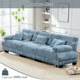 thumbnail image 5 of FFH 133.8" Modular Sectional Sofa, Oversized Modern 3 Seater Sofa Set, Tufted Cloud Couches for Living Room (Chenille Blue, 3 Seater), 5 of 11
