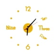 thumbnail image 2 of Xihbxyly Reloj de Pared Diy, Adhesivo de Espejo 3D, Diseño Dorado, Decoración Moderna para El Hogar y La Oficina, Fácil Instalación, Silencioso, Aplicación En Pared Lisa, Tamaño 40 Cm, 2 of 4