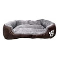 thumbnail image 1 of Cama Para Mascotas Talla Grande - Estampado Huella marron Grande Giropet Cama grande, 1 of 7