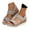 Grey, variant on Women's Cork Espadrille Platform Sandals Arch Support Strappy Wedge Summer Walking Shoes