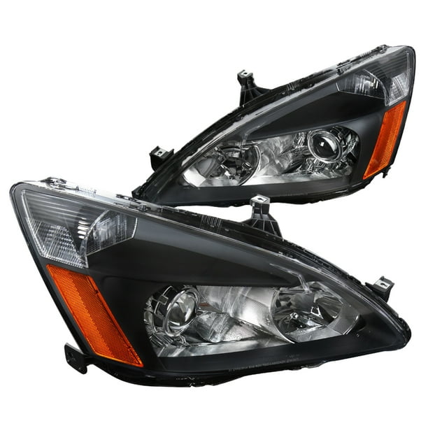 SpecD Tuning Projector Headlights Retro Style Black for 20032007