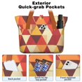 thumbnail image 2 of Tote Bag for Women - Orange Modern Art Geometric Shoulder Bag - Large Utility Work Duffle Bag with Zipper Handbag for Travel, Work, Sprots, 2 of 5